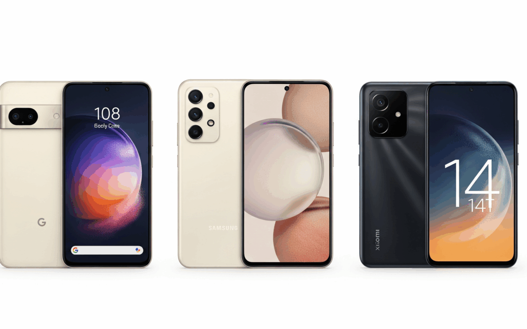Kamera und Akku Vergleich der drei besten Mittelklassen Smartphones.